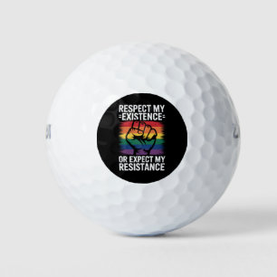 Balles De Golf Respectez Mon Existence Ou Attendez-Vous À Ma Rési