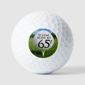 Balles De Golf Rester en vie à 65 ans – Joyeux anniversaire de go