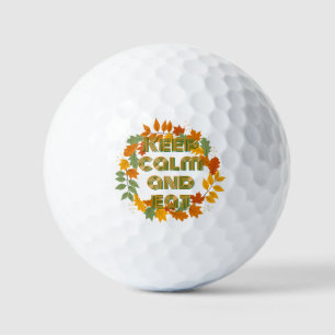 Balles De Golf Restez calme et mangez