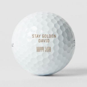 Balles De Golf Restez doré Titleist personnalisé Pro V1