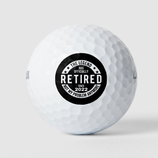 Balles De Golf Retired 2022 (Devant)