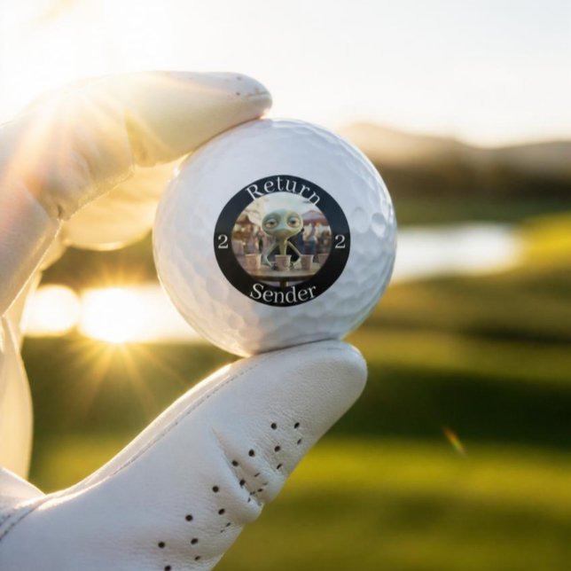 Balles De Golf Retour à l'expéditeur drôle alien (Créateur téléchargé)