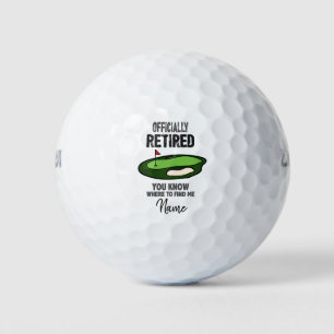 Balles De Golf Retraite de golf avec drapeau au golfeur de terrai