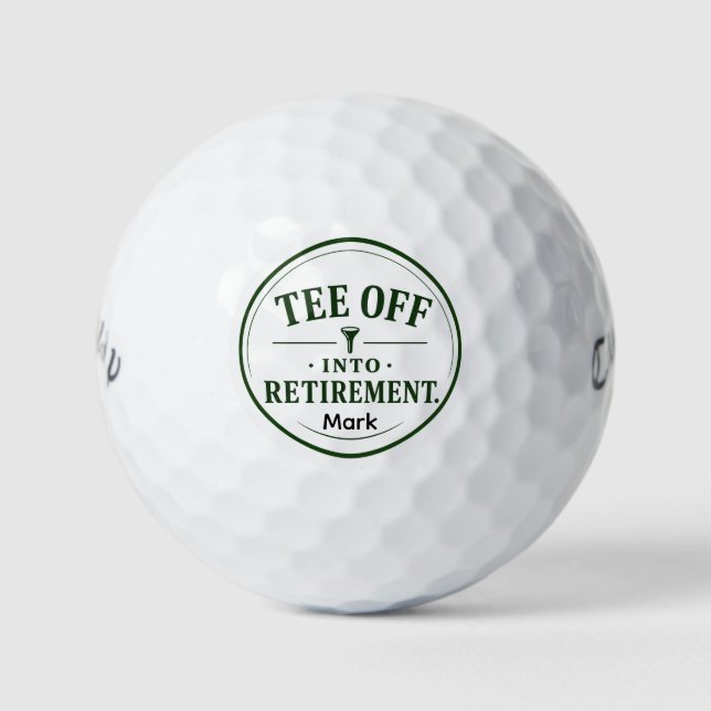Balles De Golf Retraite de golf pour golfeur (Devant)