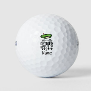 Balles De Golf Retraite de golf pour golfeur avec drapeau sur ver