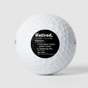 Balles De Golf retraite. définition drôle retraite