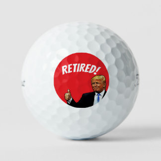 BALLES DE GOLF RETRAITE DONALD TRUMP