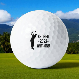 Balles De Golf Retraite Golfer Anniversaire retraité heureux retr