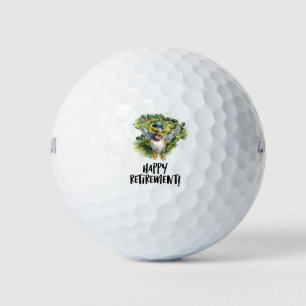 Balles De Golf Retraite heureuse de golf avec canard volant sur l