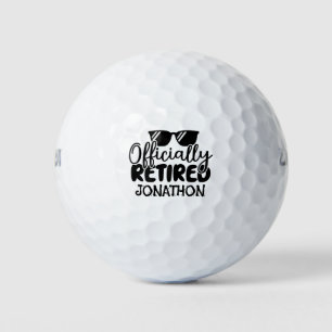 Balles De Golf Retraite Personnalisée avec Nom Officiellement Ret