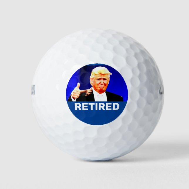 BALLES DE GOLF RETRAITE TRUMP GOLF BALLS (Devant)
