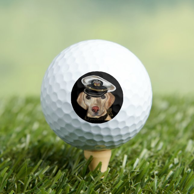 Balles De Golf Retriever du Labrador    (T-shirt Insitu)