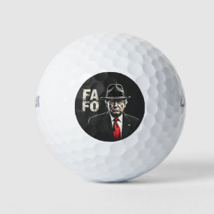 Balles De Golf Retro Américain Donald Trump FAFO USA Drapeau Patr