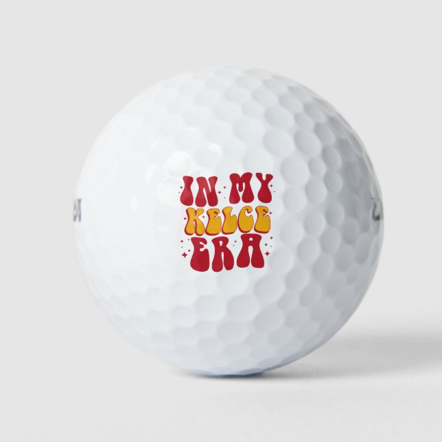 Balles De Golf Rétro Groovy Dans Mon Ère Kelce  (Devant)