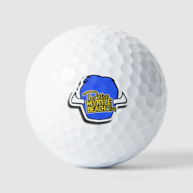 Balles De Golf Retro Myrtle Beach Guy Lodge Casquette (Recto)
