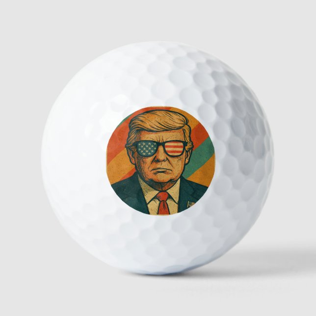 Balles De Golf Retro Trump (Recto)