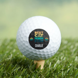 Balles De Golf Rétro Vintage Coucher de Soleil Fête des Mères Mei