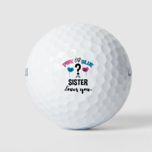 Balles De Golf Révélation du sexe du bébé Rose ou Bleu Soeur T'ai