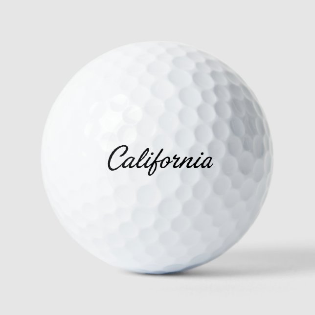 Balles De Golf Rêverie Californienne (Recto)