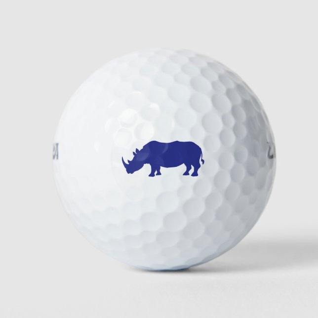 Balles De Golf Rhinoceros Silhouette (Devant)