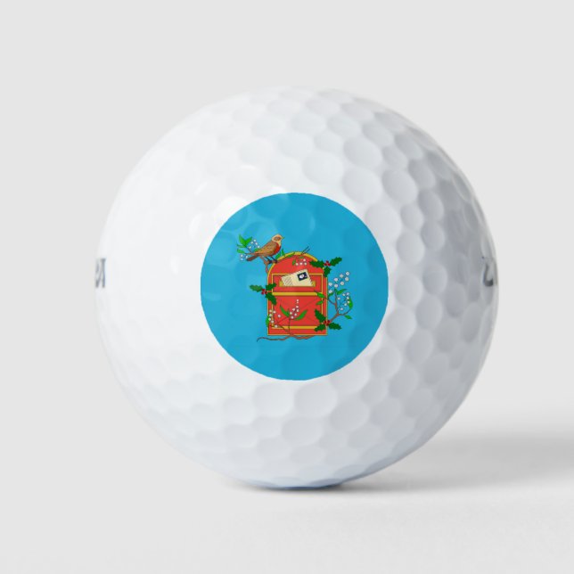 Balles De Golf Robin sur boîte postale (Devant)