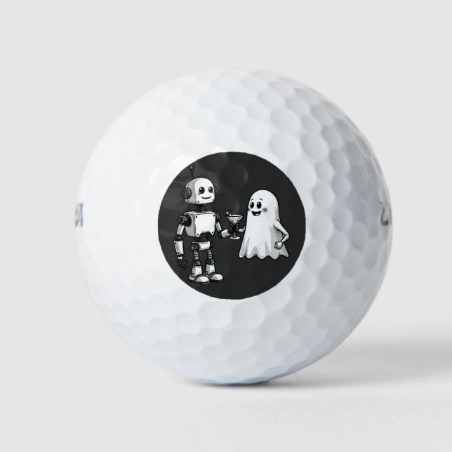 Balles De Golf Robot Shake Fantôme Éffrayant Halloween rébotique (Devant)