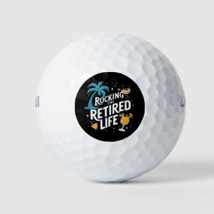 Balles De Golf Rocking La Vie Retraitée Été Drôle Retraite