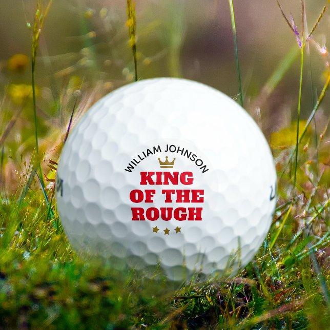 Balles De Golf Roi du Rough Funny Nom personnalisé (Créateur téléchargé)