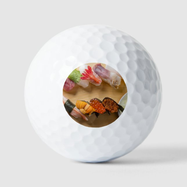 Balles De Golf Rolling Sushi – Gourmet Curve Golf Ball (Recto)