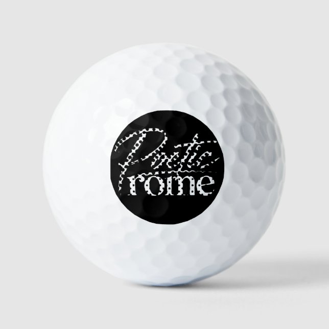 BALLES DE GOLF ROME POÉTIQUE (Recto)