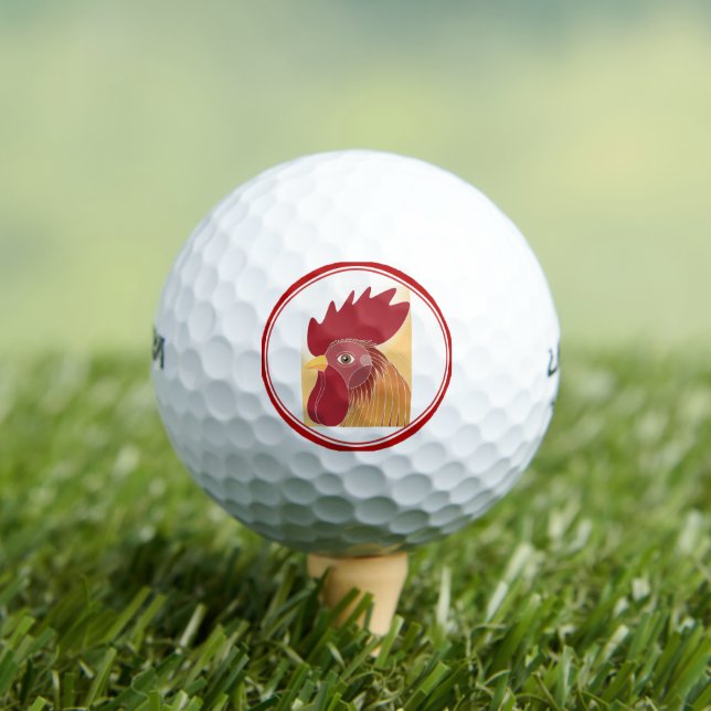 Balles De Golf Rooster Golf Ball (T-shirt Insitu)