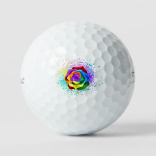 Balles De Golf Rose arc-en-ciel coloré