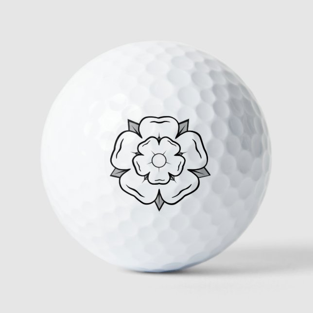 Balles De Golf Rose blanche de York (Recto)
