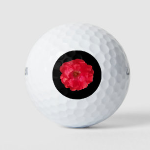 Balles De Golf Rose couleur corail sur noir
