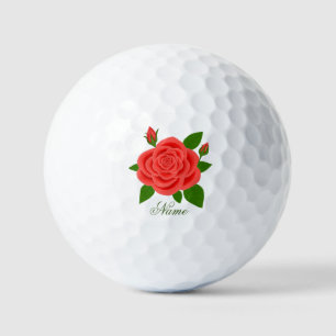 Balles De Golf Rose Rouge
