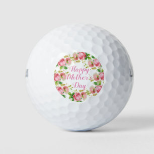 Balles De Golf Roses vintages peints en rose - Bonne fête des mèr