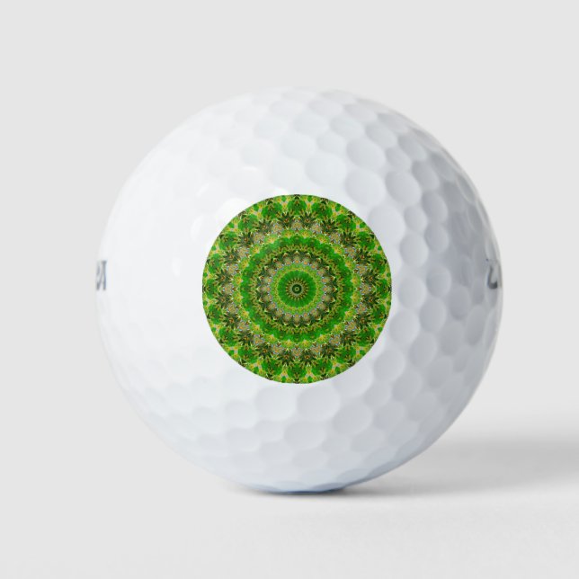 Balles De Golf Roue Mandala verte... (Devant)
