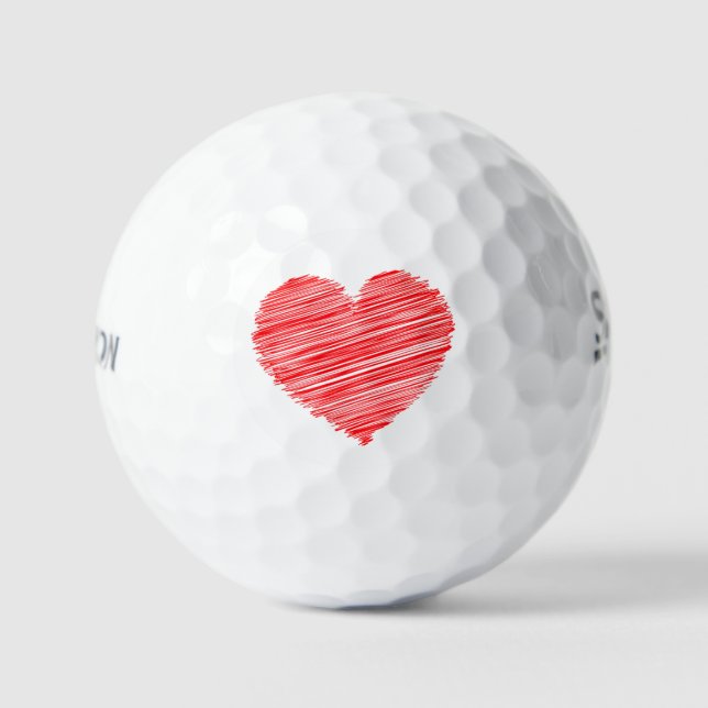 Balles de Golf Rouge Coeur Srixon Soft Feel 13 - C (Recto)