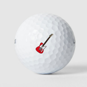 Balles De Golf Rouge guitare électrique