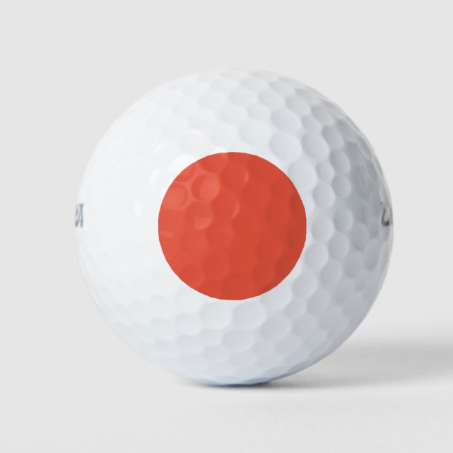 Balles De Golf Rouge orange #EC553E, cuivre pâle (Devant)