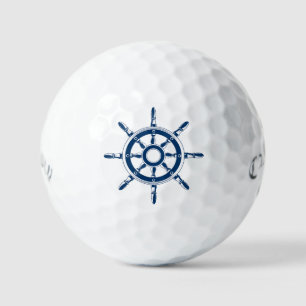 Balles De Golf Royal Blue Boat Rudder Design nautique