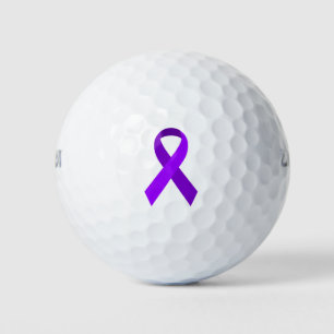 Balles De Golf Ruban d'appui à la sensibilisation à la pourpre