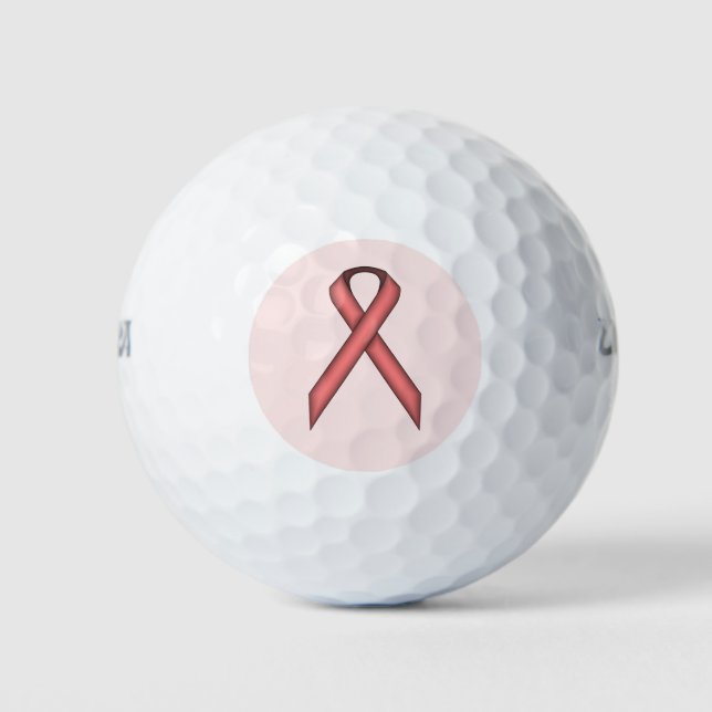Balles De Golf Ruban rose standard (Devant)