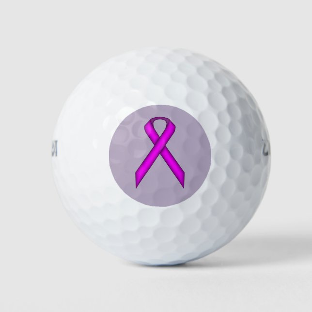 Balles De Golf Ruban standard violet par Kenneth Yoncich (Devant)