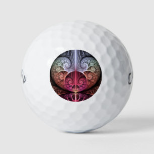 Balles De Golf Rythme cardiaque, art fractal de fantaisie surréal