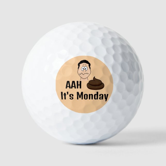 Balles De Golf S&%# C'est lundi Balls de golf (Recto)
