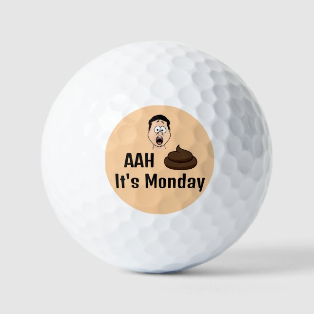 Balles De Golf S&%# C'est lundi Balls de golf (Recto)