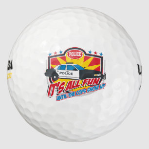 Balles De Golf Sa police tout amusante