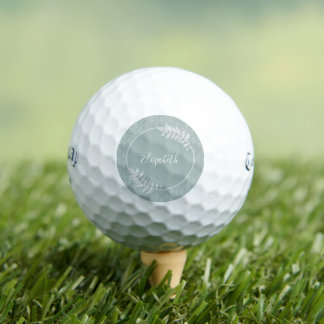 Balles De Golf Sage Green Elegant Damask