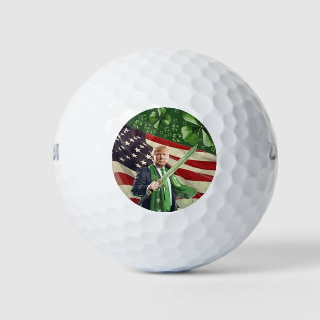 Balles De Golf Saint Paddy de Trump (Devant)